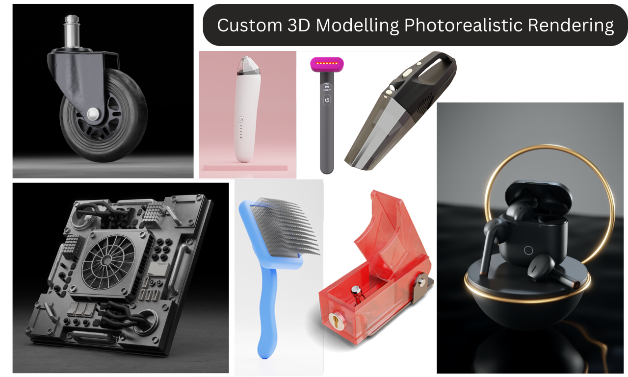 I will create high quality 3d industrial models and product design